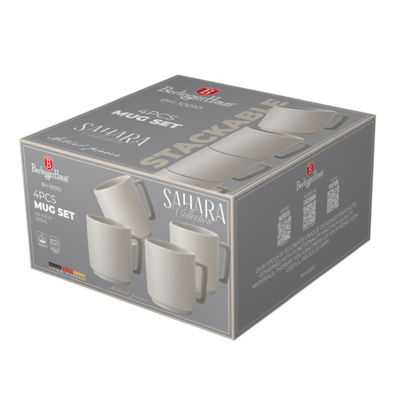 Sada hrnků 4 ks 300 ml Sahara Collection