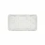 Alfombrilla de baño KRETA PVC blanco 72x36cm