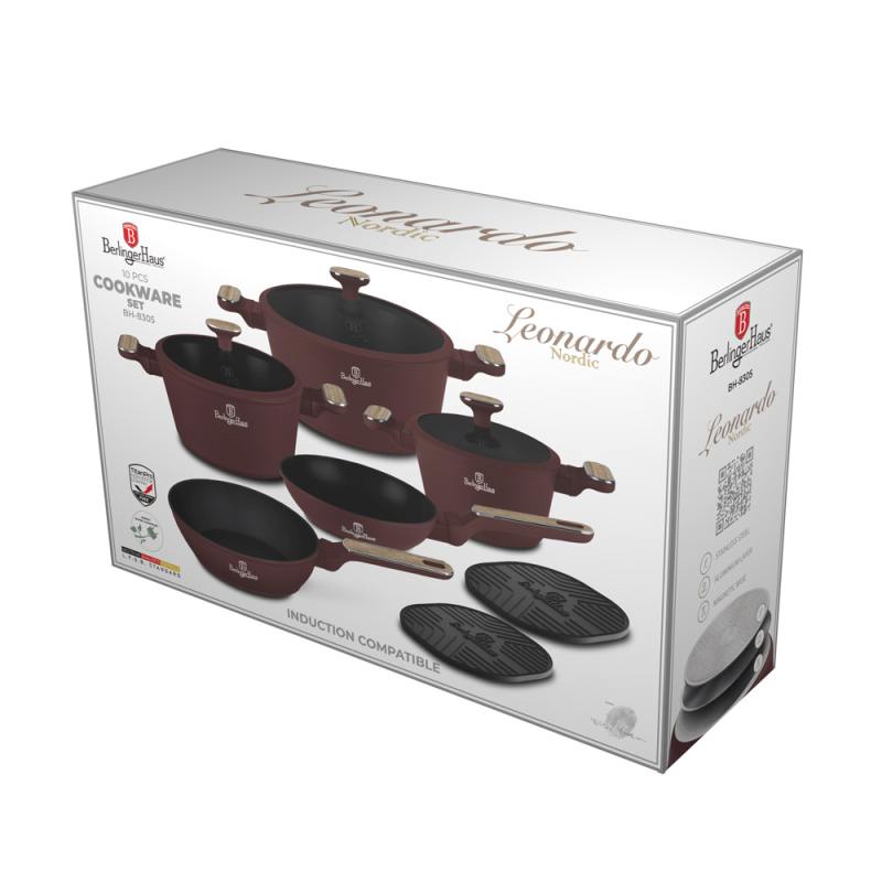 Sada nádobí s titanovým povrchem 3 ks Leonardo Nordic Collection