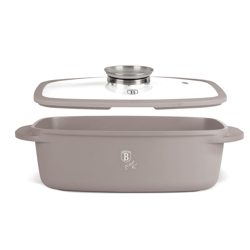 Bandeja de horno con tapa Aroma 6 l Colección Taupe