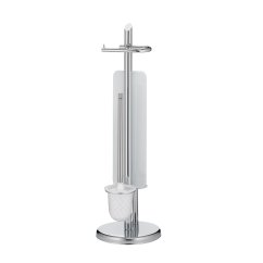 WC sada Ken s držákem náhradní role lesklý kov WC sada Ken s držákem náhradní role lesklý kov