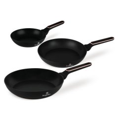 Sada pánví s titanovým povrchem 3 ks Black Rose Collection
