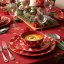Set farfurii de masă Crăciun 18 buc RED Crăciun