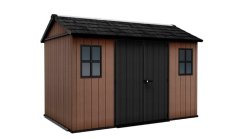 Casă de grădină Keter Newton Plus wide 11x7,5 maro, cu podea