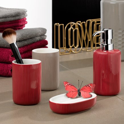 Dávkovač mýdla Ava keramika šedá 350 ml