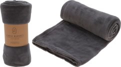Deka fleece 125 x 150 cm ESSENTIALS šedá