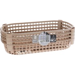 Cărucior de bucătărie cu 4 niveluri, 79 cm, bej