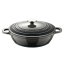 Caserolă cu suprafață ceramică și capac EXCALIBUR 24 cm gri