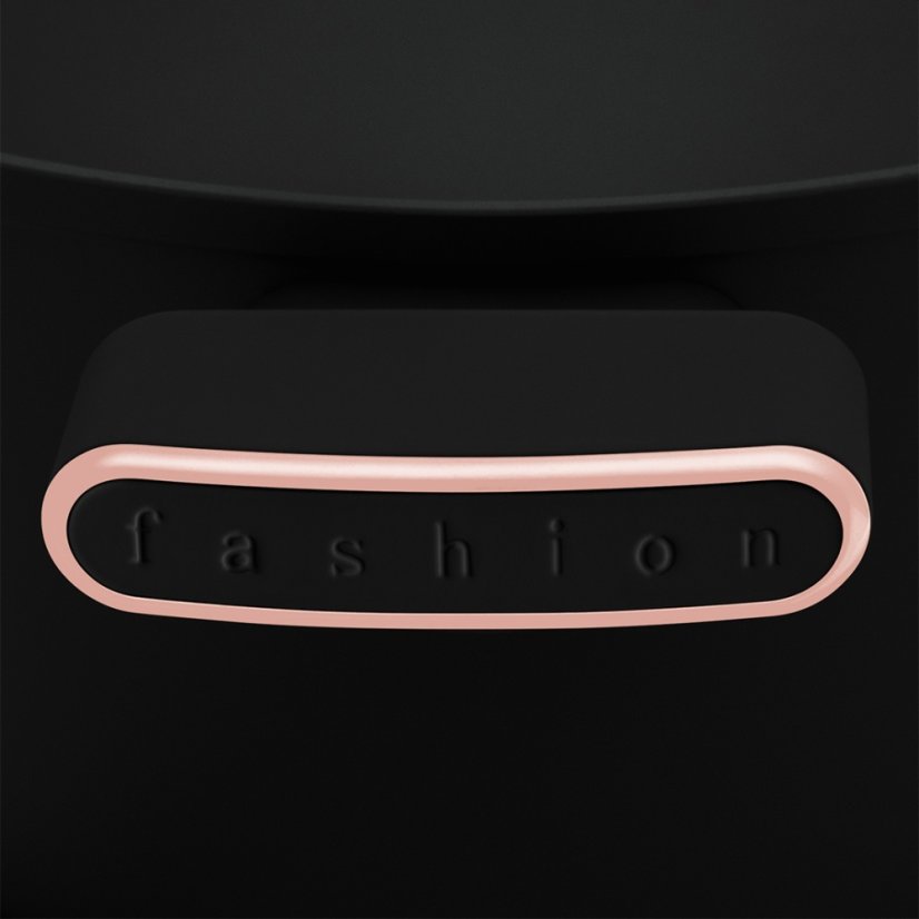 Kastrol s titanovým povrchem a poklicí 30 cm Matte Black Rose Gold Collection
