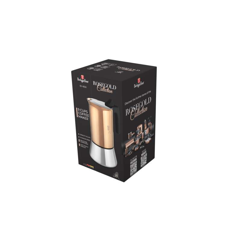 Konvice na espresso 9 šálků Rosegold Metallic Line