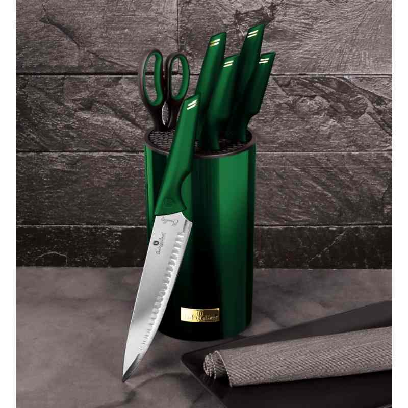 Sada nožov nerez 7 ks Emerald Collection v stojane