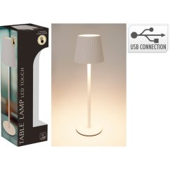 Stolná lampa 10 x 36 cm biela