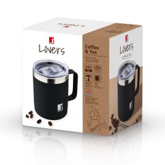 Cana termo 350 ml otel inoxidabil negru