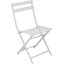 Set mobilier de grădină 2x scaune + 1x masă metal alb