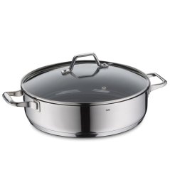 Pánev servírovací s poklicí Lucca nerez 32x9 cm 6l