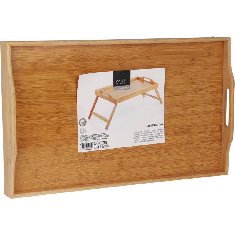 Servírovací podnos do postele so skladacími nôžkami 50 x 30 cm