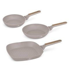 Sada pánví s titanovým povrchem 3 ks Taupe Nordic Collection
