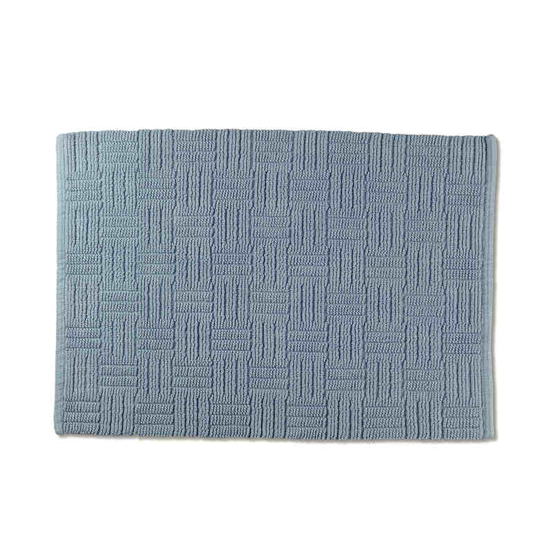 Kúpeľňová predložka Leana 65x55 cm bavlna modrá