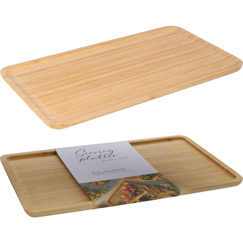 Servírovací tác bambusový 43 x 25 cm