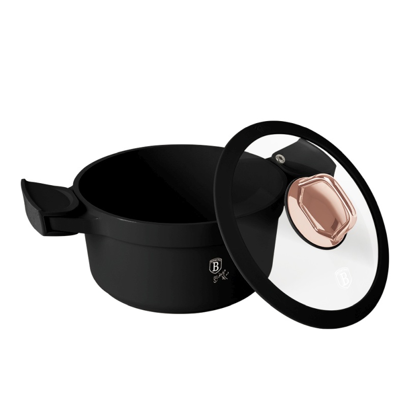 Caserolă cu înveliș și capac din titan 20 cm Colecția Black Rose