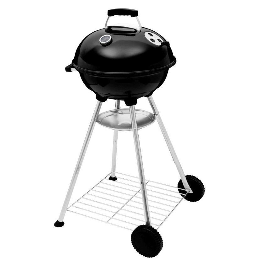 Gril na dřevěné uhlí kulatý