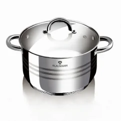Cacerola de acero inoxidable con tapa 16 cm Gourmet Line