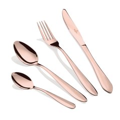 Sada cestovních příborů nerez 4 ks Rose Gold Collection