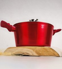 Sada nádobí s mramorovým povrchem 11 ks Burgundy Metallic Line Sada nádobí s mramorovým povrchem 11 ks Burgundy Metallic Line