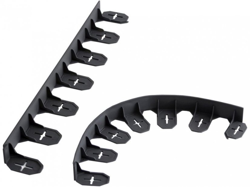 Bordur ascuns Prosperplast 4,5 cm x 4,8 m negru