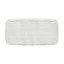 Alfombrilla de baño KRETA PVC blanca 92x36cm