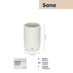 Keramický hrnek Sana offwhite 11,5 cm