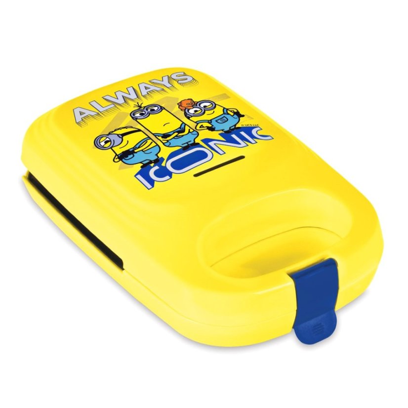 Aparat de făcut sandvișuri 3 în 1 cu plăci interschimbabile, 600 W, colecția MINIONII