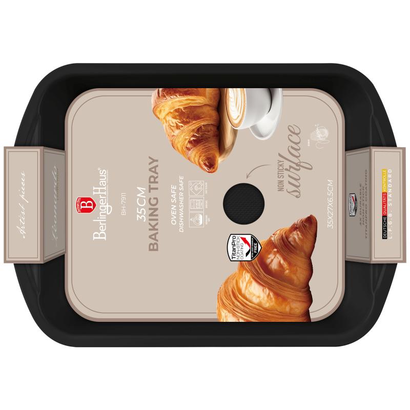 Bandeja de horno con superficie de titanio 35x27 cm Leonardo Collection