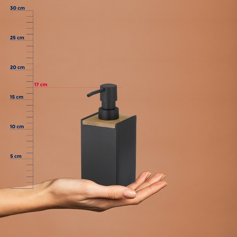 Dávkovač mýdla Cube polyresin černá 300 ml