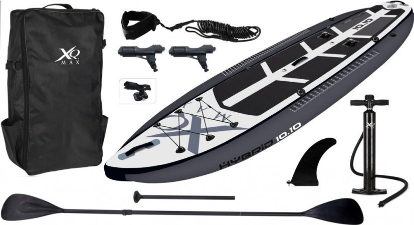 Paddleboard pádlovacia doska 330 cm s kompletným príslušenstvom čierna - design. chyba