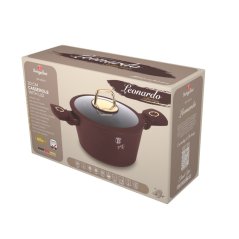 Kastrol s titanovým povrchem a poklicí 20 cm Leonardo Collection Kastrol s titanovým povrchem a poklicí 20 cm Leonardo Collection