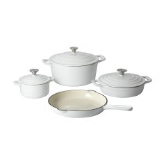 Sada nádobí litinová Xanten 7 ks bílá Sada nádobí litinová Xanten 7 ks bílá