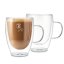 Sada hrnků na cappuccino dvojité sklo 300 ml 2 ks