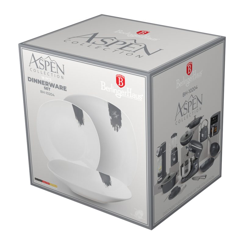 Jídelní sada talířů porcelánová 18 ks
