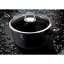 Caserola cu capac cu suprafata de marmura 20 cm Colectia Black Silver