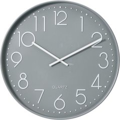 Nástěnné hodiny 50 cm barva šedá