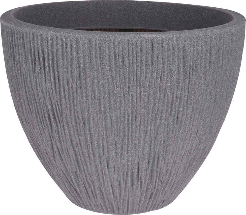 Květináč žebrovaný venkovní 31 cm šedá