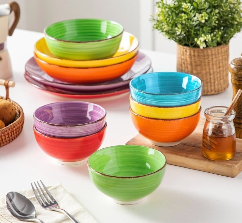 Miska na polévku sada 6 ks 14 cm COLOURS