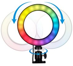 Kruhové svetlo RING LIGHT 48 LED RGB