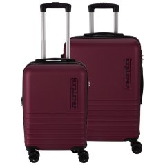 Súprava cestovných kufrov 2 ks červená