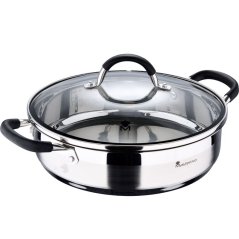 Servírovacia panvica s pokrievkou nerez FOODIES 28 cm 3,8 litra