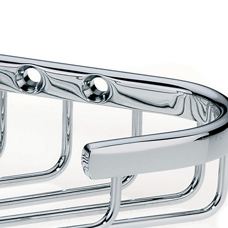 Rohová police BRASS chrom 17 cm