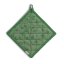 Podložka pod hrnec Cora 100% bavlna světle zelená/zelený vzor 20,0x20,0cm