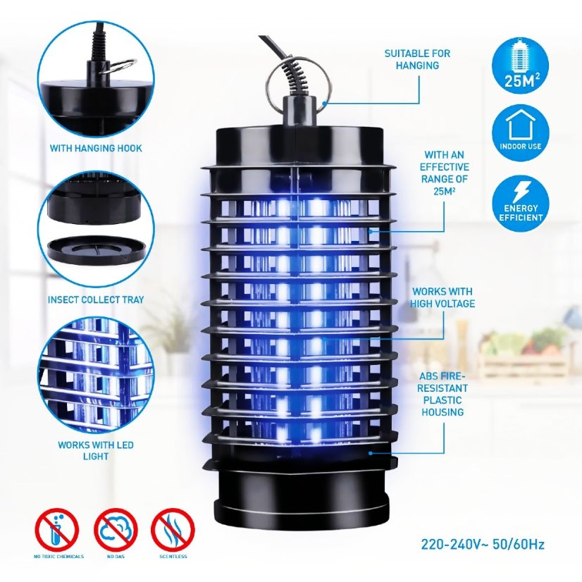Capcană electrică de insecte cu LED pentru exterior