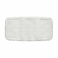 Alfombrilla de baño KRETA PVC blanca 92x36cm